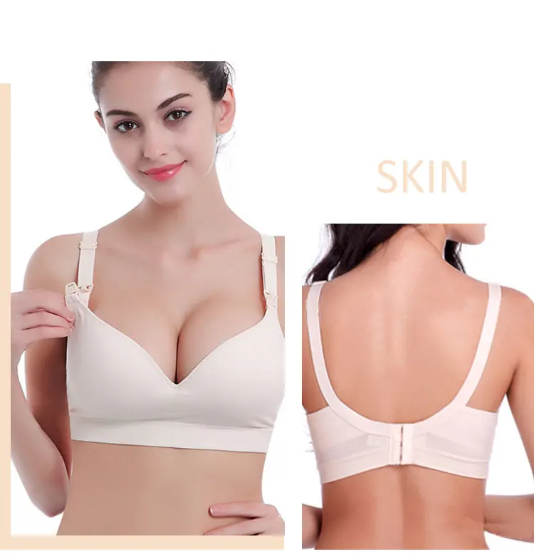 09Artificial Silk Cotton Bra Natural Silks Nursing Bras Pregnancy Clothes for Feeding Bra 2019 Breastfeeding Breast Allaitement  (9)