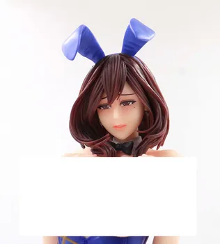 

1/4 40CM NON VIRGIN Soft Chest Blue Sexy Bunny Girls R18 Dress Up Doll Car Interior PVC Sexy Figures Adult Collectible Model Toy