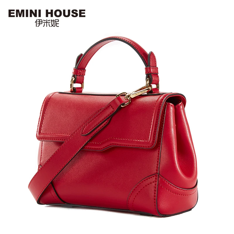 

EMINI HOUSE Retro Style Split Leather Shoulder Bag Fashion Handbags Women Messenger Bags High Quality Crossbody Bags For Women