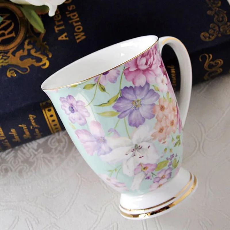 Костяной фарфор креативная костяная фарфоровая чашка с молоком, керамическая чашка - Цвет: Бургундия