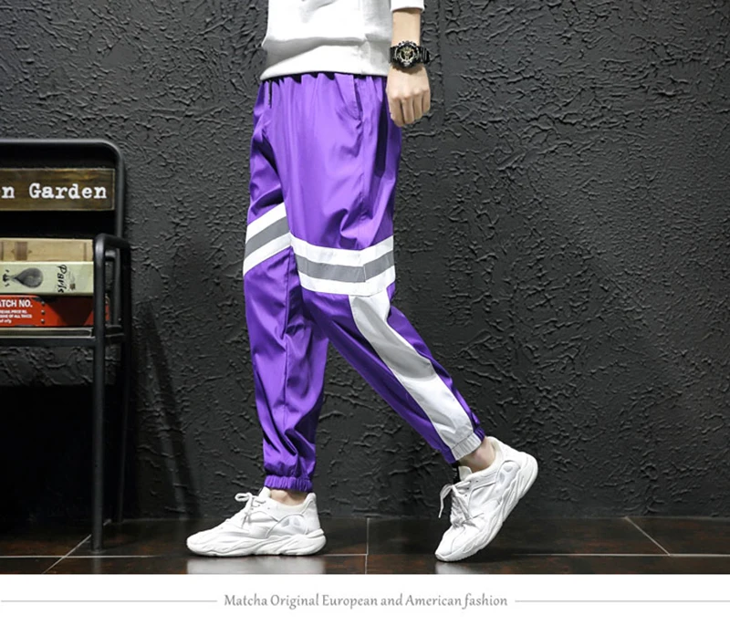 Loose Hip Hop Cargo Pants Men Camouflage Patchwork Harem Mens Trousers Streetwear  (6)