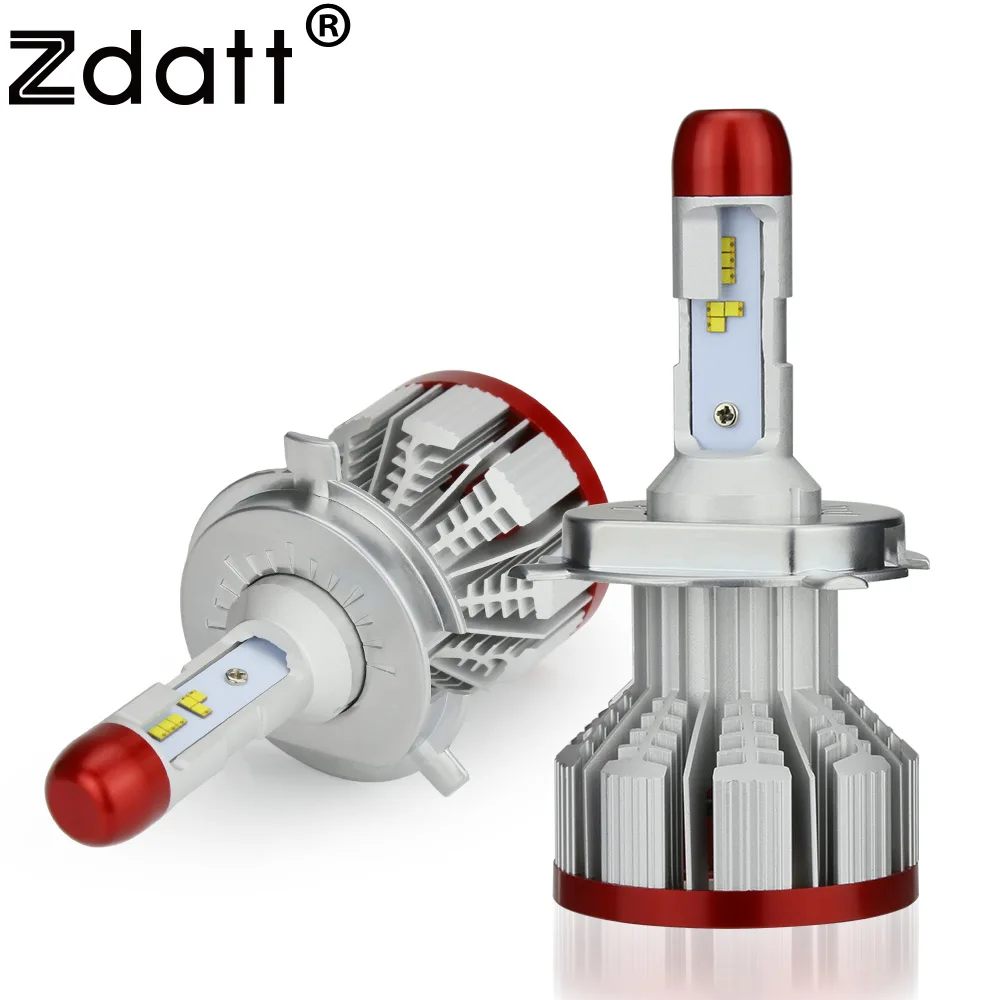 Zdatt ZES H4 Led H7 H8 H9 H11 H1 H3 Led Bulb 9005 9006 Headlight 100W