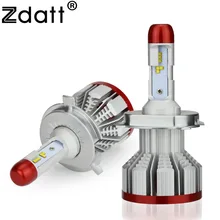 Zdatt зэс H4 LED H7 H8 H9 H11 H1 H3 светодиодные лампы 9005 HB3 9006 HB4 фар 12000Lm света автомобиля canbus 12 В туман лампа автомобилей 6500 К автомобиль