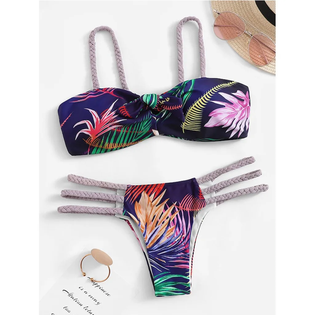 

Beautiful Women Swimsuits Beachwear Tube up Two Pieces Bikini Push-Up Swimsuit Swimwear Beachwear Push Up Swim Wear Bodysuit
