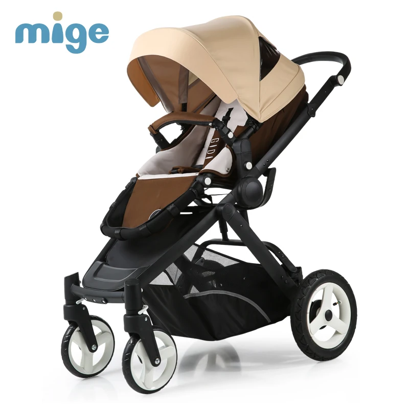 Mige baby stroller high landscape baby stroller newborn can sit reclining folding baby children cart Mige baby stroller high landscape baby stroller newborn can sit reclining folding baby children cart