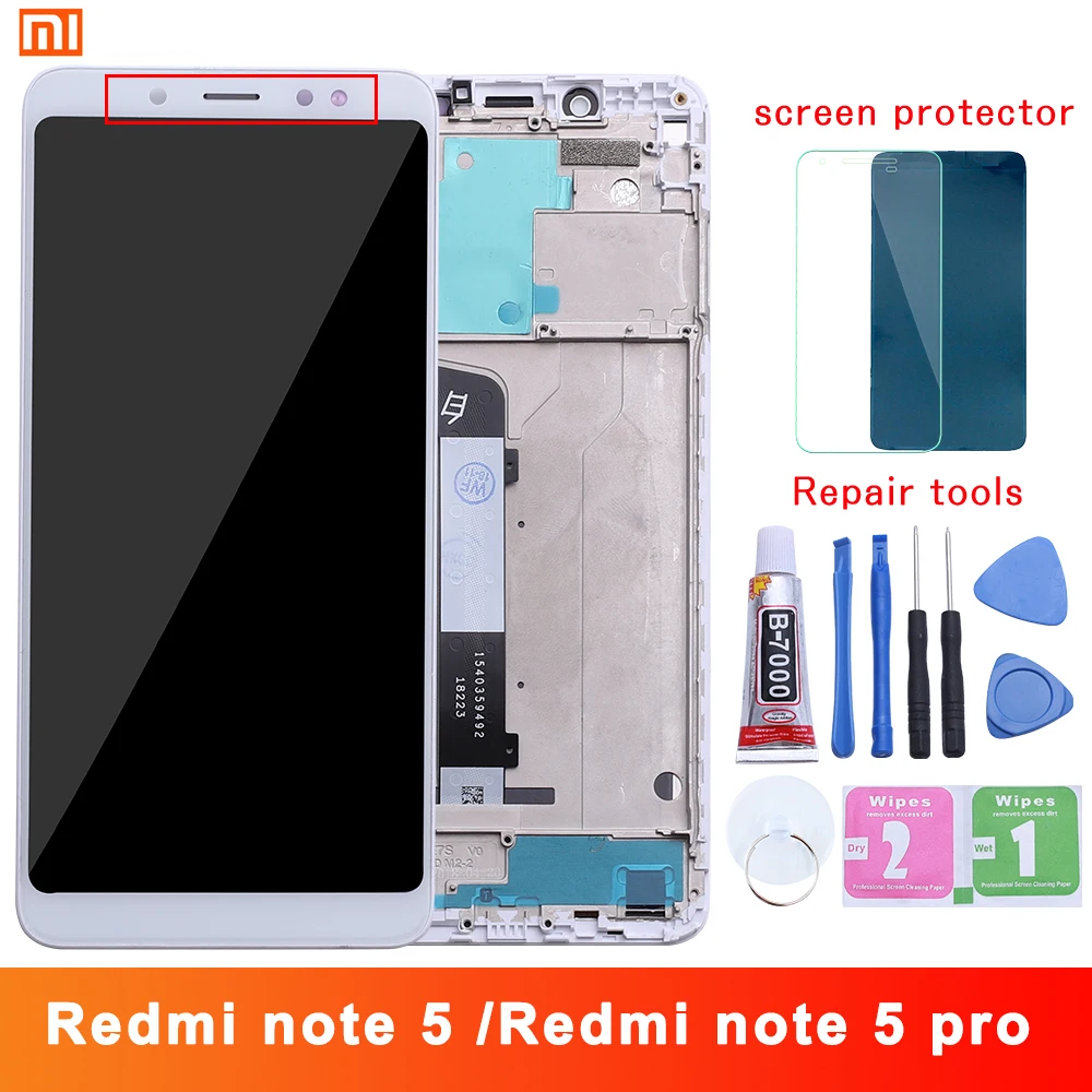 Продажа Xiaomi Redmi Note 5 Pro ЖК дисплей сенсорный экран тест хороший дигитайзер сборка Замена для Xiaomi Redmi Note5 5,99 дюймов