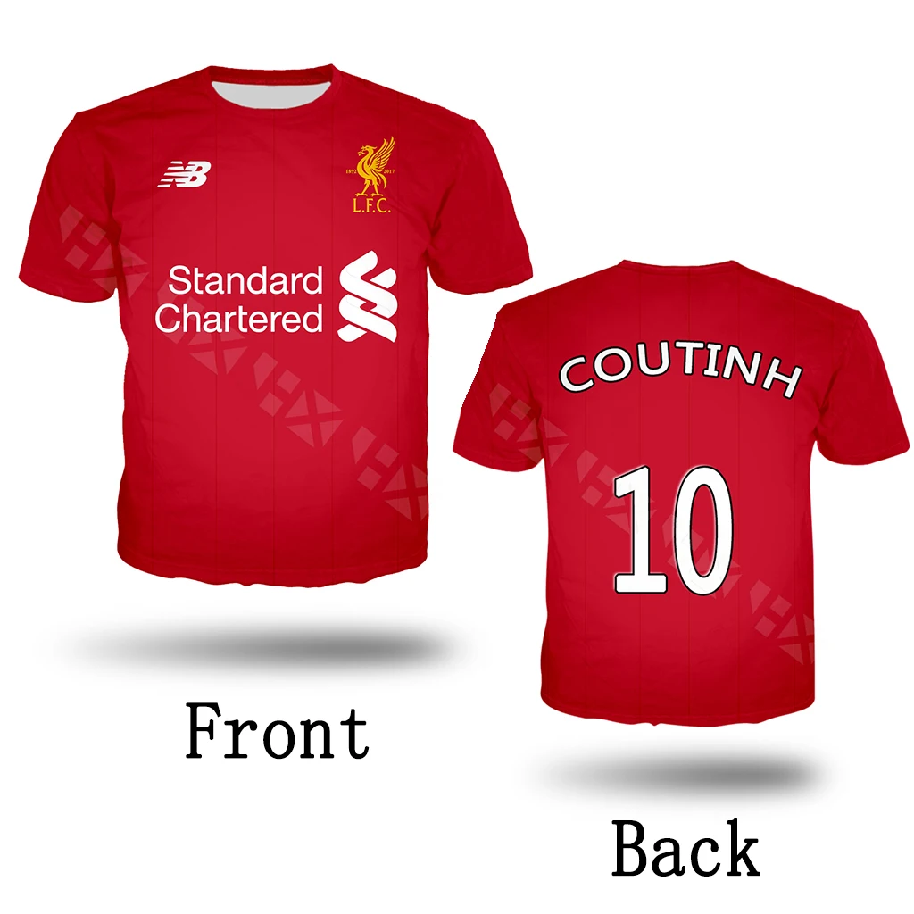 New Popular Liverpool Jersey Men Women 3D Print Harajuku