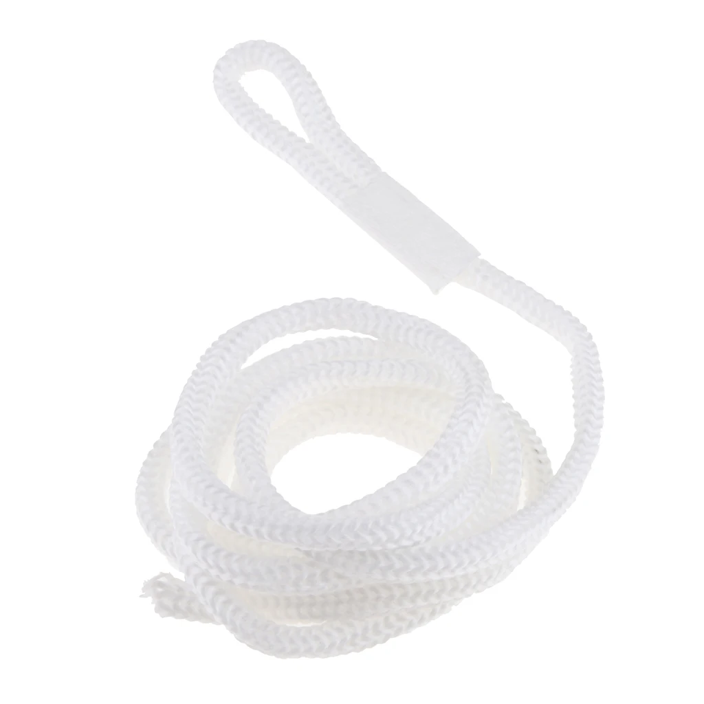 

Polypropylene White Boat Fender Lines 1/4 Inch x 5 ft Bumper Whips Rope Docking