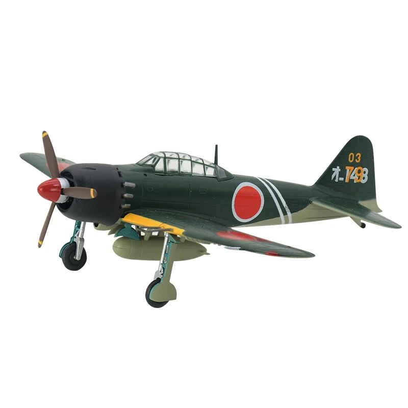 

1:72 scale pre-built WWII Japan Navy Zero long-range aircraft Type 0 carrier fighter hobby collectible finished plastic model