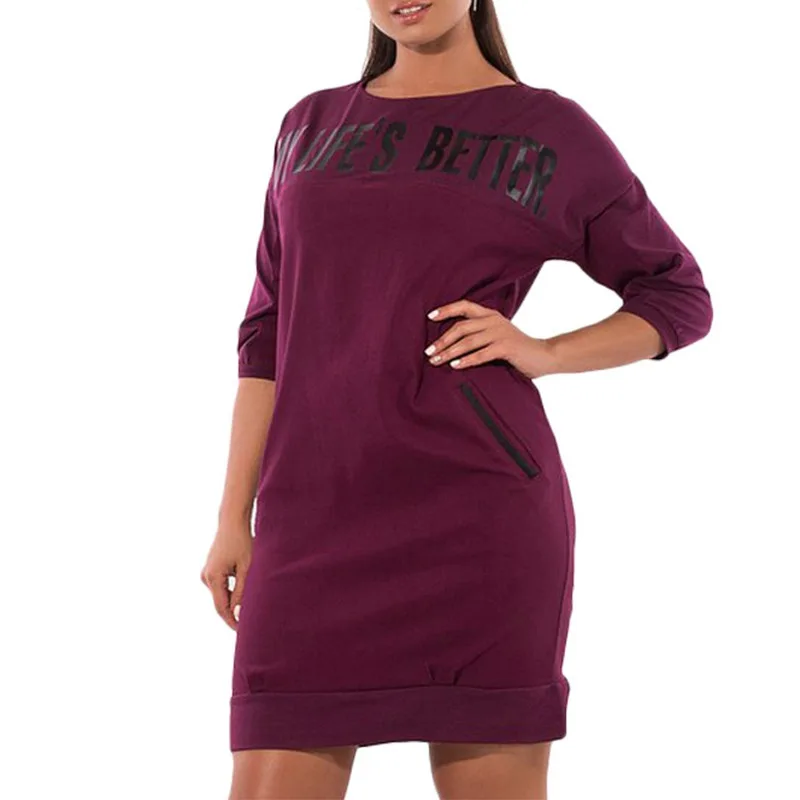 Aliexpress.com : Buy Women Plus Size Long Hoodie Ladies Fashion Crew Neck Sweatshirts Dress Long 