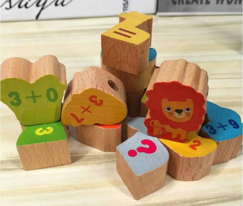 wooden toys puzzles for kids children