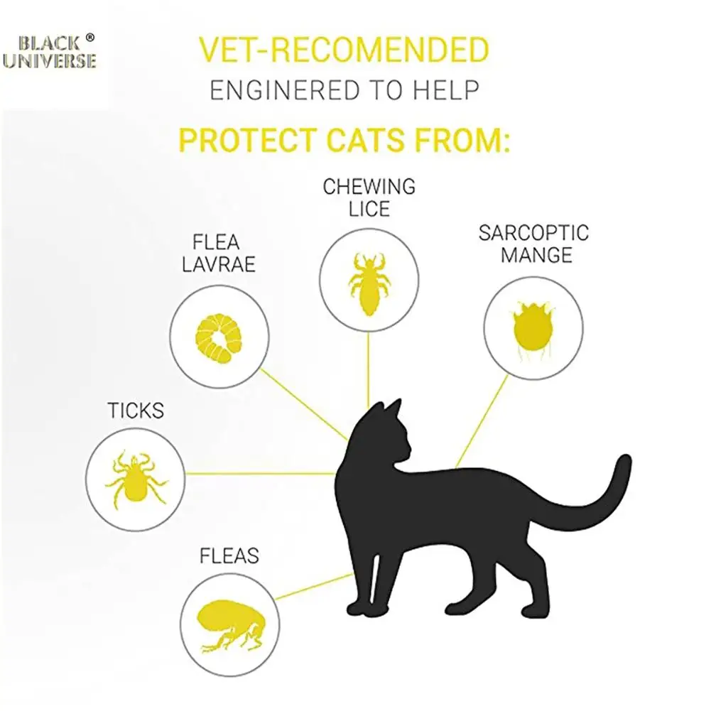 Dog Collars & Leashes Cat Anti Flea Mite Tick Collar Deodorize Natural