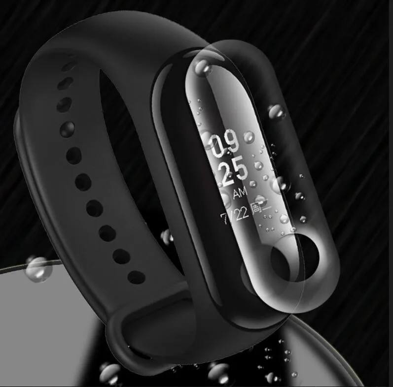 3 шт./5 шт. Защитная пленка для Xiaomi Mi Band 4 3 умный Браслет на весь экран защитная Гидрогелевая пленка не закаленное стекло