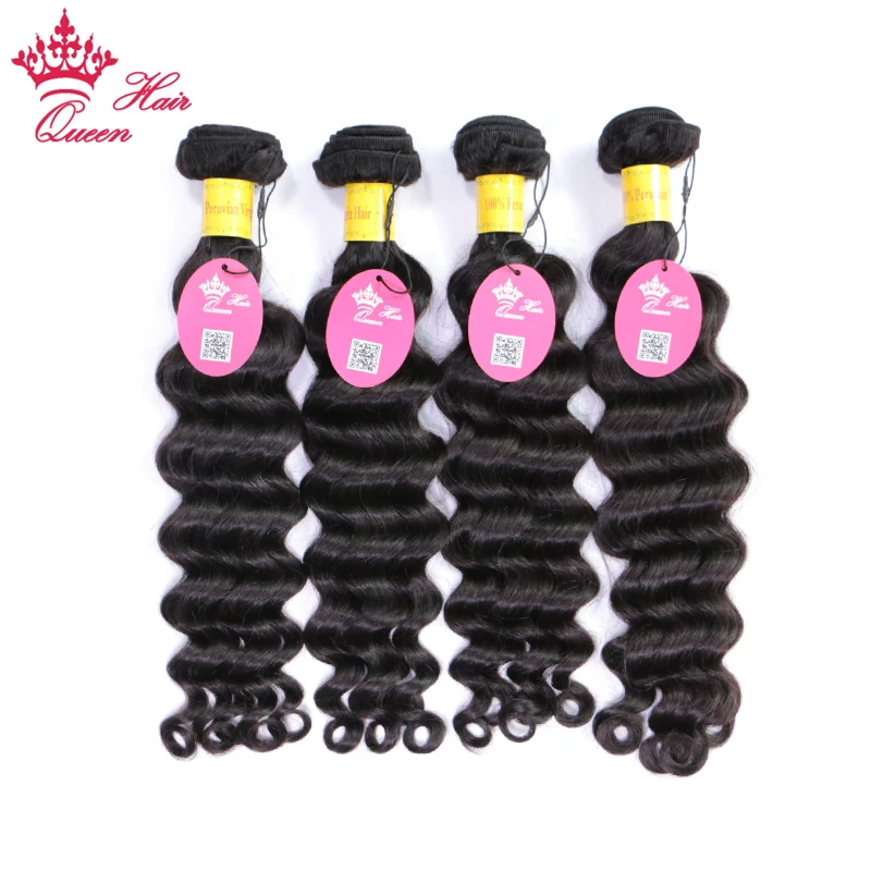 3 Bundles With Closure Human Hair Bundles With Lace Closure Peruvian Human Remy Hair Natural Wave Free Shiping Queen Hair