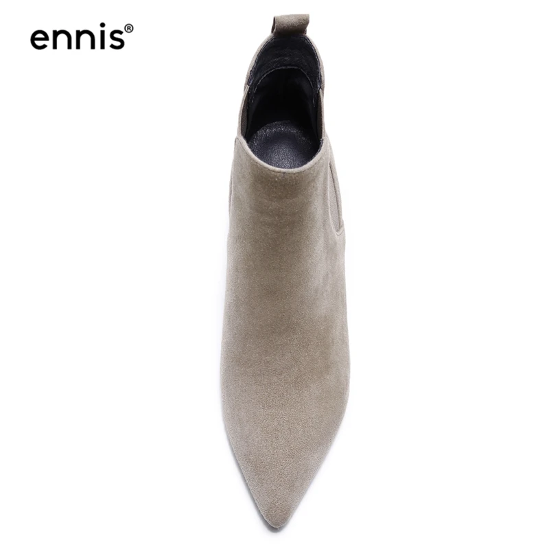 Véritable Chaussons khaki Daim Femelle Petit 2018 Cheville En Femmes Ennis Nouveau Talon A786 Bottes Chaussures Cuir Black Bout Élégant Européenne Pointu Design iPkuTZwOX