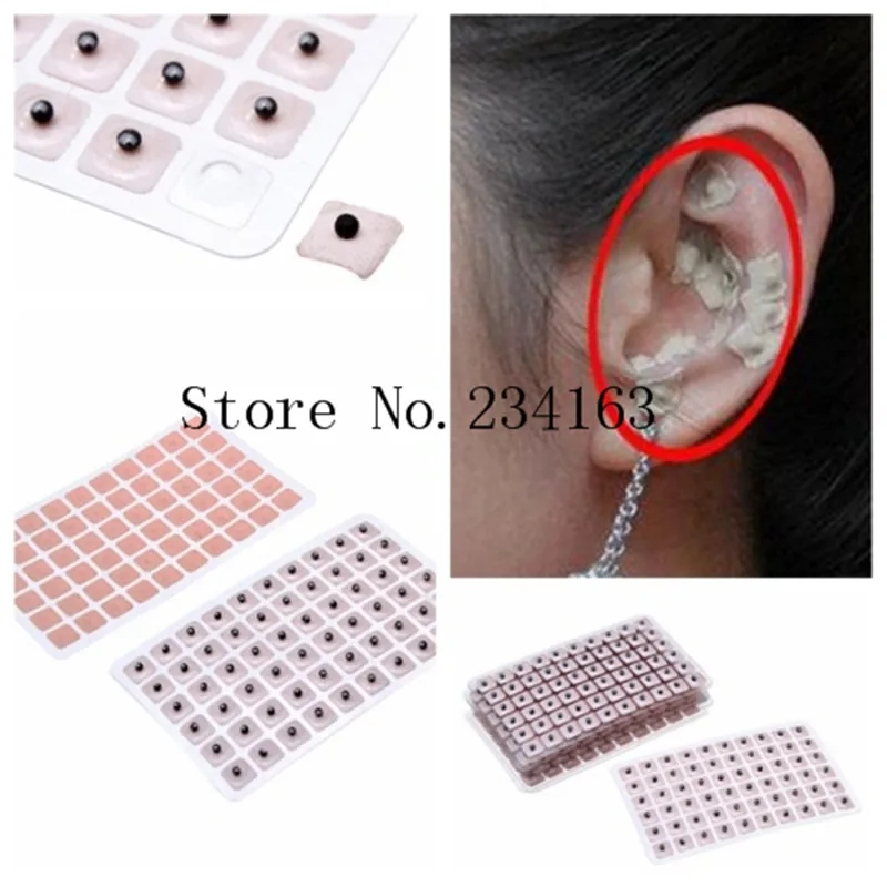 600pcs New Acupuncture Vaccaria Ear Seeds with English Chartear seeds
