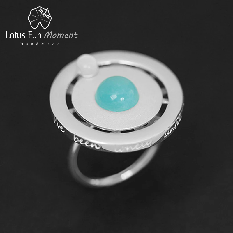 Lotus Fun Moment Real 925 Sterling Silver Valentine's Day Gift You Are My Planet Handmade Fashion Jewelry Rotatable Ring
Lotus Fun Moment Real 925 Sterling Silver Valentine's Day Gift You Are My Planet Handmade Fashion Jewelry Rotatable Ring