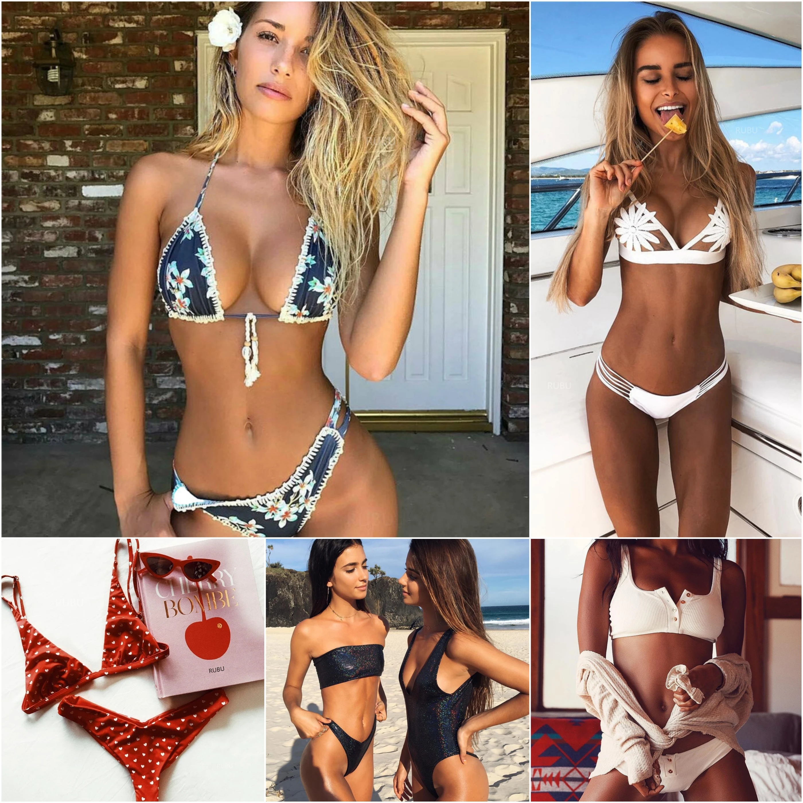 Bikini 2018 Newest Printed Hand Crochet Swimwear Women Swimsuit Sexy Biquini Bikinis Maillot De Bain Femme Maio With Shell