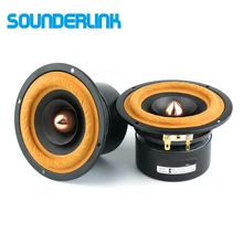 Sounderlink 2pcs/lot Top end 4” Full Range Speaker tweeter unit sets Aluminum Bullet 2 Layer Paper Cone DIY home theater