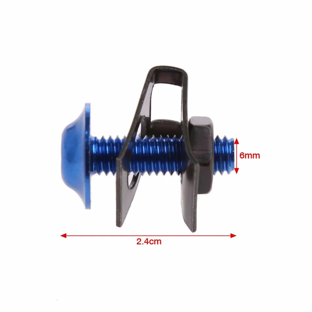 10 шт./компл. 6 мм мотоцикл обтекатель ручек болтов гаек винтов Spire Скорость крепежей винтовой зажим для Yamaha; 3 цвета; новые C45