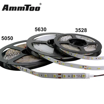 

5M Led Strip Light 5630 ( 5730 ) 3528 5050 SMD RGB Led String Ribbon Tape Roll Non-waterproof DC 12V Flexible Led Strip Lamp