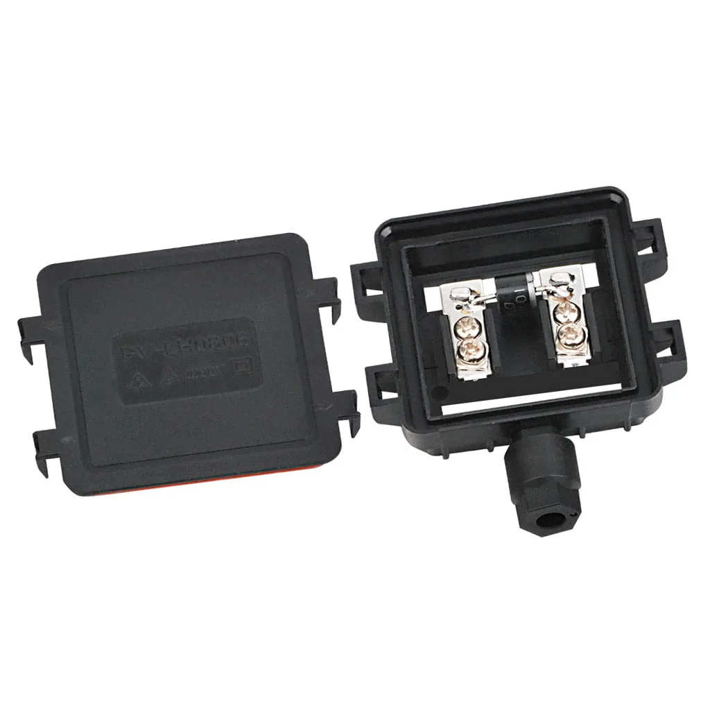 Solar Junction Box PV Connector with 1 Diode for Solar Panel 30W-80W 6A