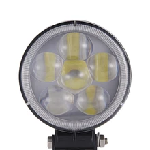 6 шт. светодиодный Автомобильная Поворотная фара 18 Вт 1400LM IP67 круглый автомобильный Стайлинг световой бар для грузовика внедорожник лодочный Рыбалка Наружное освещение точечная лампа