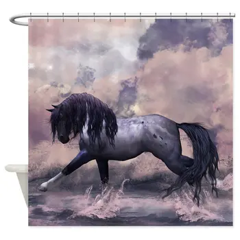 

Unique Fantasy Horse Equine Art Decorative Fabric Shower Curtain