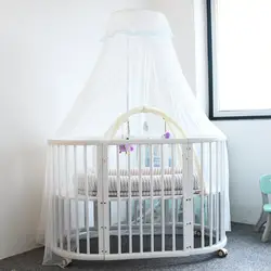 2 м * 5 м детская Колыбелька москитная сетка с держателем круглая кровать для малыша сетка купольная занавеска детская спальня москитные