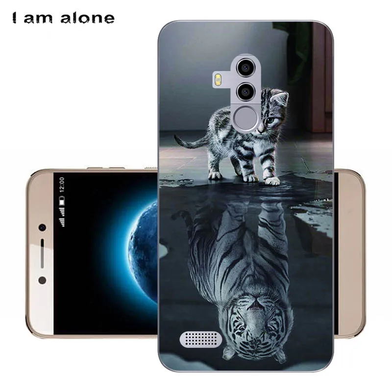 Чехлы для телефонов I am alone для Leagoo T8s 5,5 дюйма, мягкие чехлы из ТПУ для мобильных телефонов с мультяшным принтом для Leagoo T8s, сумки