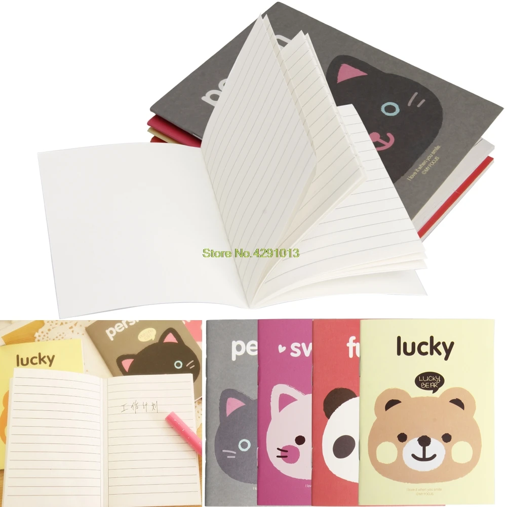 

1Pc Portable Cute Cartoon Paper Notepad Memo Diary Notebook Exercise Book Drop Shipping Support