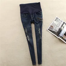 New Denim Elastic Waist Maternity Jeans Trousers Clothes for Pregnant Women Pregnancy Maternity Casual Maternity Jeans Pants B84