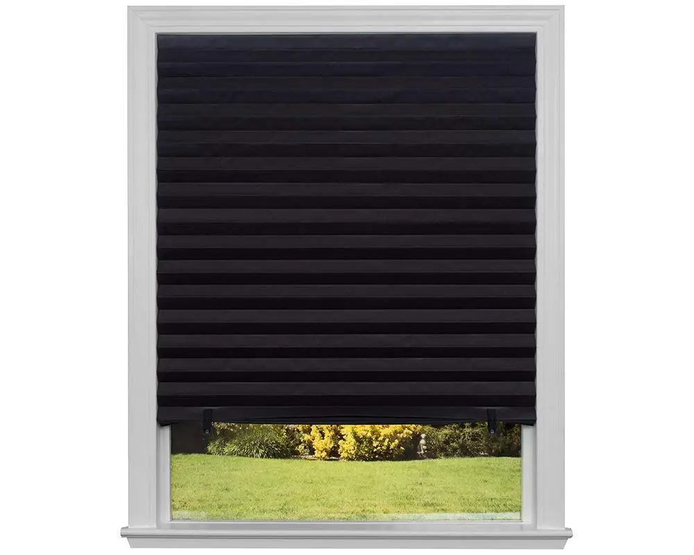 Easy Lift Cordless Pleated Light Blocking Shade Window Blinds Apartment Home Use Window Curtain Blackout