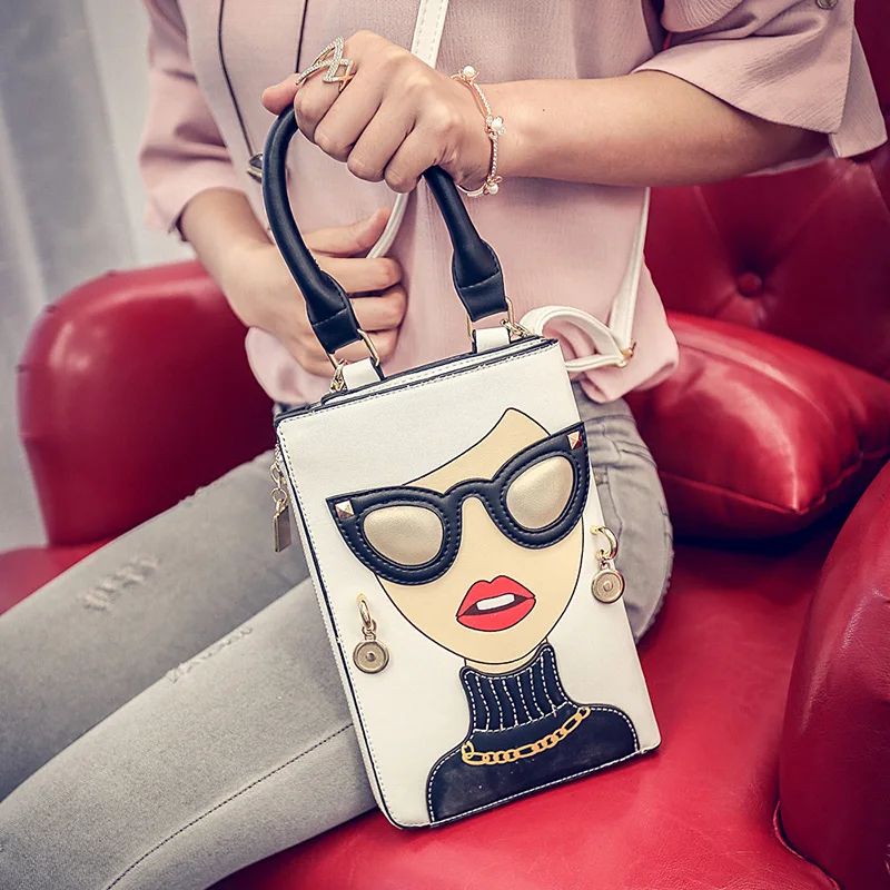 

2017 Real Sale Single Cell Phone Pocket Zipper Women New Satchel Bag Printing Beautiful Mobile Shoulder Handbag Stitching Line
