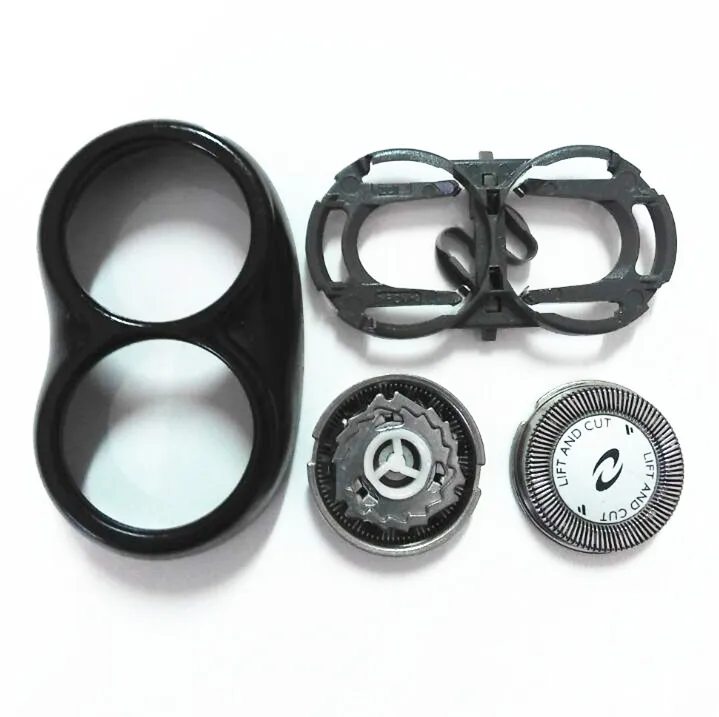 Online Reemplazo de maquinilla de afeitar para hombre cabeza de afeitadora de repuesto + placa + soporte para Philips HQ30 HQ46 HQ481 HQ420 HQ360 PQ20 HQ46 HQ406 PQ202