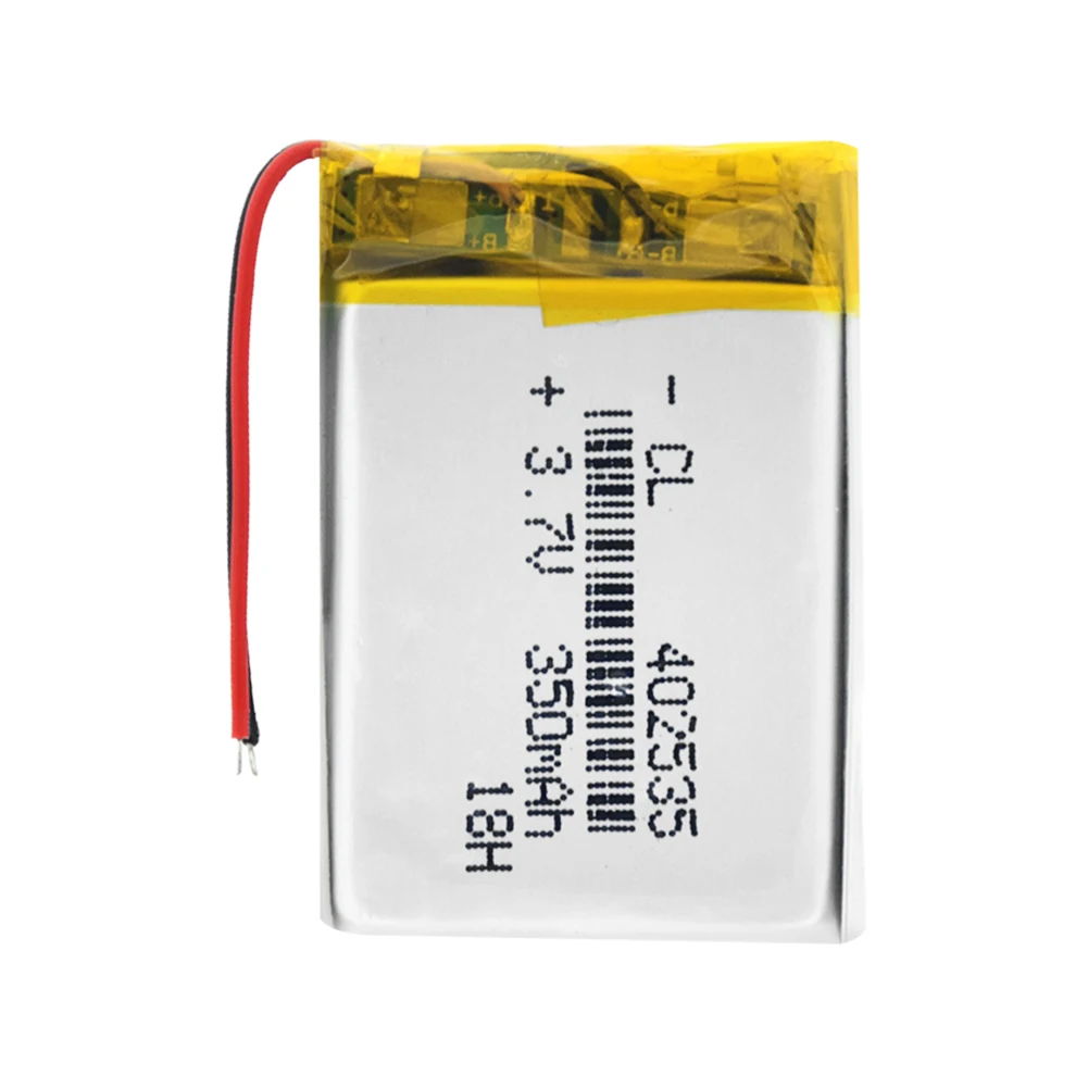 3,7 в литий-полимерный аккумулятор 402535 350 мАч литий-ионный аккумулятор для gps Автомобильный регистратор MP3 электронная собака MP4 MP5 умные часы