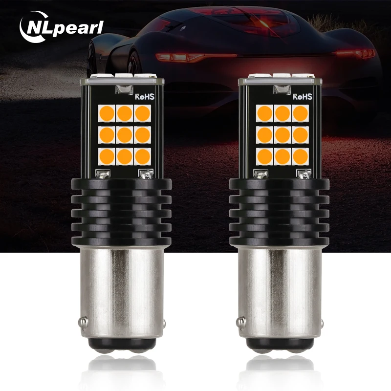 NLpearl Автомобильный светодиодный 2 шт. сигнальная лампа P21/5 Вт 1157 Bay15d лампочки Canbus