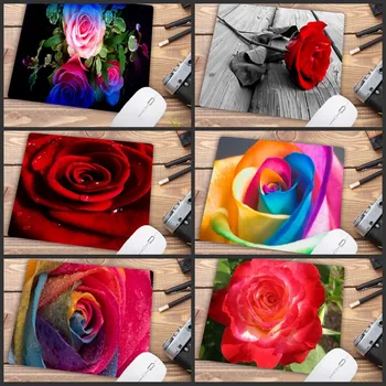 

Mairuige Big Promotion Red Rose Flower Gaming Keyboard waterproof Mouse Pad Computer Mat Size for 180x220x2mm Rubber Mousepad