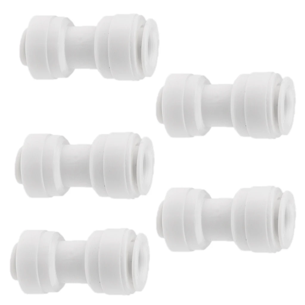 5Pieces Tube Ball Valve Quick Connect Fitting 1/4-Inch 3/8inch Push in Connector Valve Start RO Water System