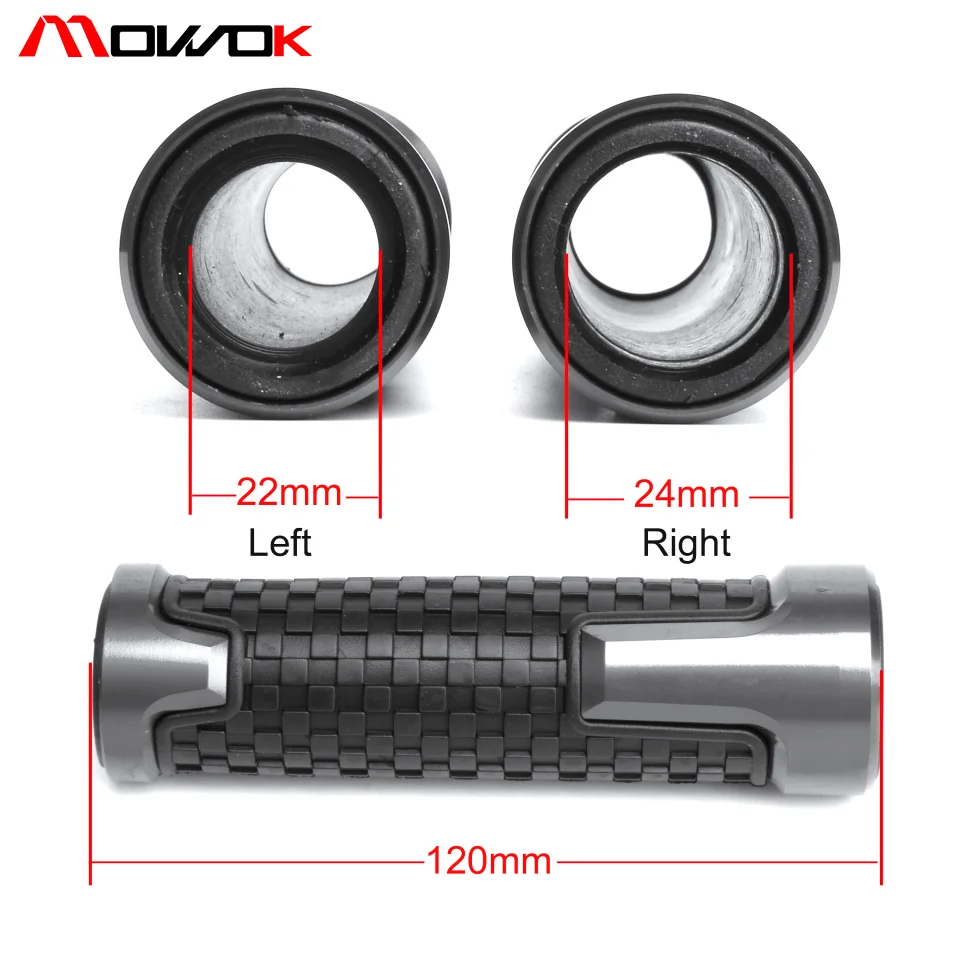 Вспышки руль мотоцикла ручки 7/8 &quot22 мм для SUZUKI Bandit 1250 250 400 650 GSF650 bandit 1200 BANDIT250|Ручки