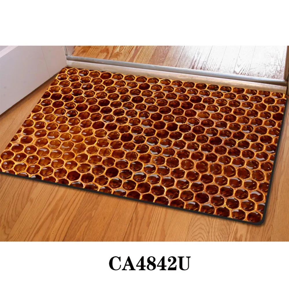 Сотовые 3D тонкие комнатные коврики для дома смешной коврик ванной 40x60 см кухонный