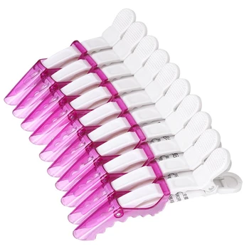 

10Pcs Plastic Abutment Hairstyle Cutting Clamp Hair Styling Hair Clip
