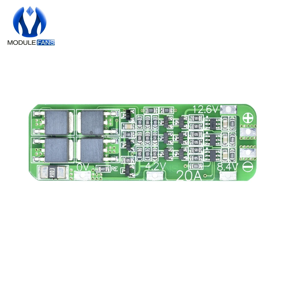 5 шт. 3 Serail 3 S 20A литий-ионная литиевая батарея 18650 Защитная плата для зарядного устройства модуль PCB BMS 12,6 в ячейка