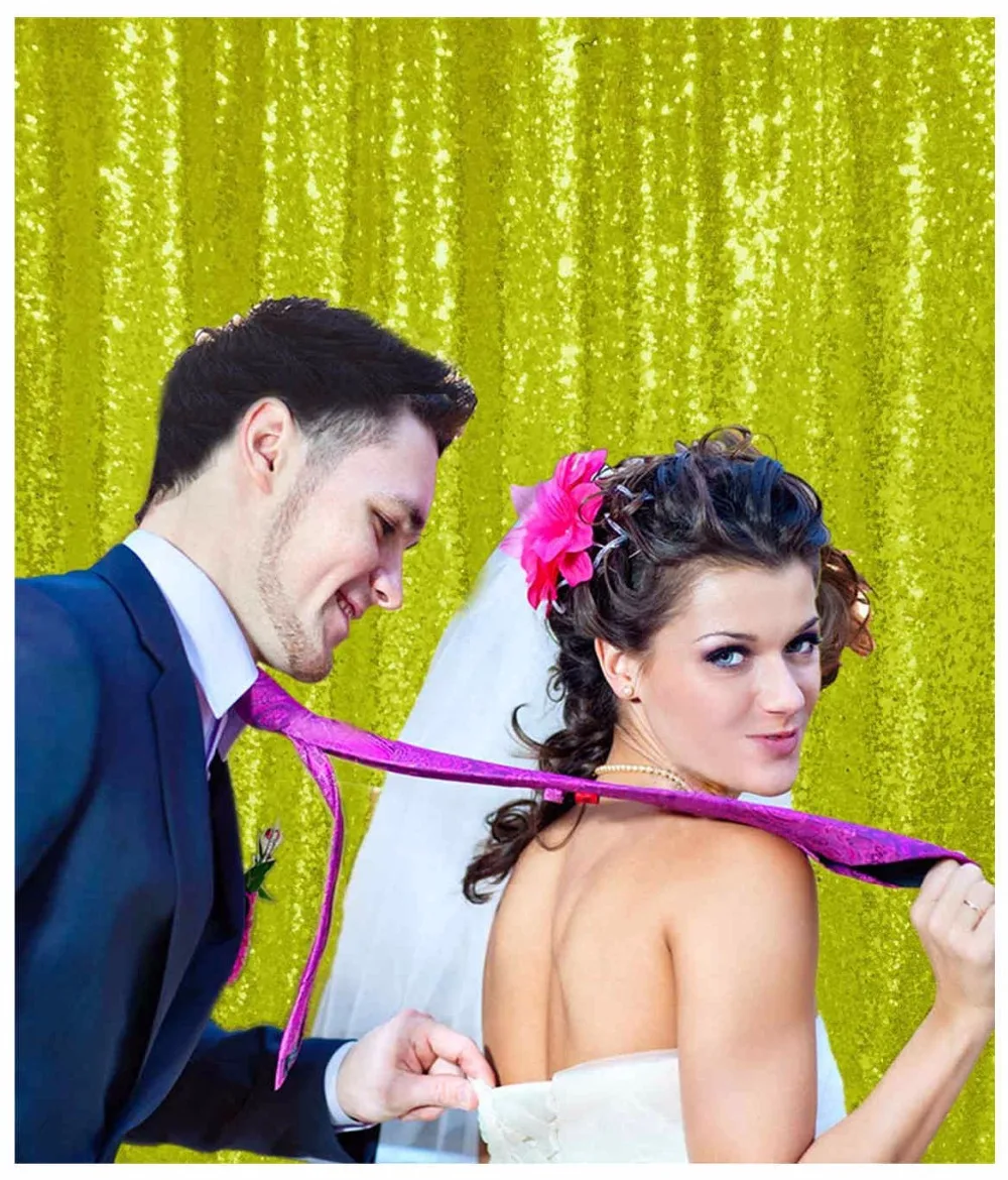 ShinyBeauty 5FTX7FT шампанского блесток фон Свадебный Photo Booth фотография церемония