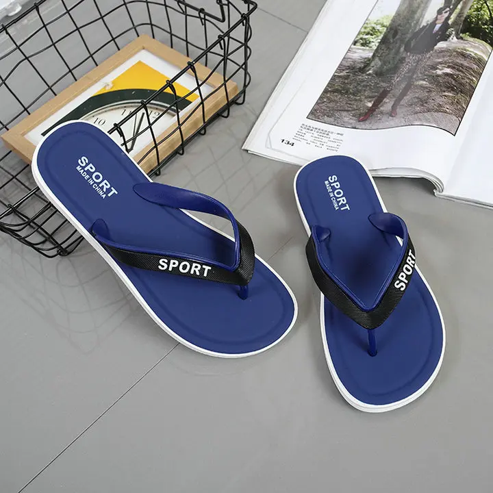 Flip-flops Beach Slim Sandal Shoes For Women Men Thick Sole Comfort Bath Outdoor Summer Proof Slippers (28)