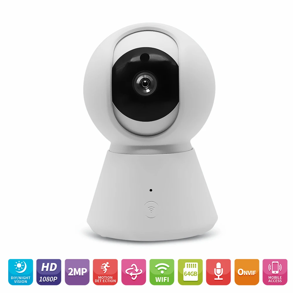 

1080P Wireless Home Security Camera IP Surveillance Monitor with Night Vision Motion Detection Two-way Audio