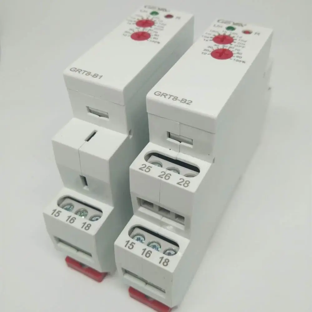 DIN Rail 16A 12V 24V 220V SPDT задержка выключения таймер GRT8-B AC230V или переменного тока/DC12-240V Мощность Задержка включения/выключения реле времени