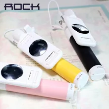 ROCK Универсальный Люкс Мини Selfie Держатель для iPhone Samsung Android IOS Проводной Пало Selfie Палка Монопод Паз Камера Пункт