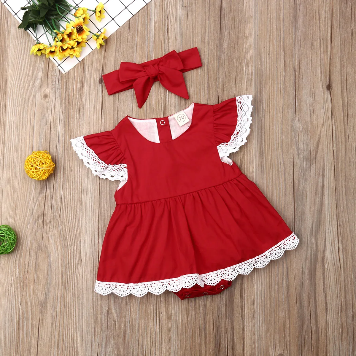 Детские комбинезоны для новорожденных девочек от 0 до 24 месяцев, рождественские костюмы для маленьких девочек, красный комбинезон с кружевными оборками, комбинезон, детская одежда принцессы