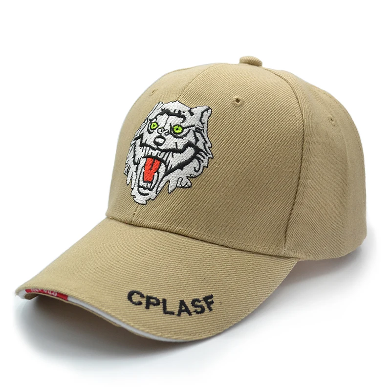 topi Baseball Cap Anime Tiger Bordir 